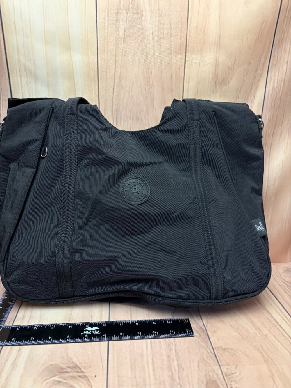 Large Bobo canvas tote with should bag strap